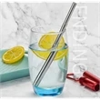 Reusable Stainless Steel Straws With Case Opener | https://www.bestnamebadges.com
