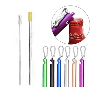Reusable Stainless Steel Straws With Case Opener