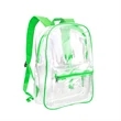 Clear PVC Backpack | https://www.bestnamebadges.com