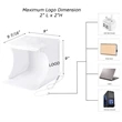 Mini Portable LED Studio Photo Box | https://www.bestnamebadges.com