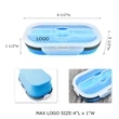 Silicone Folding Lunch Box | https://www.bestnamebadges.com