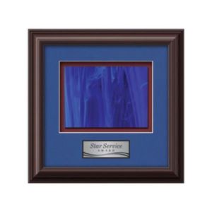 Monarch -  Mahogany | https://www.bestnamebadges.com