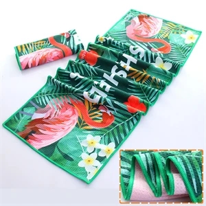 Quick Dry Gym Towel w/ Full Bleed Sublimation 200 GSM | https://www.bestnamebadges.com