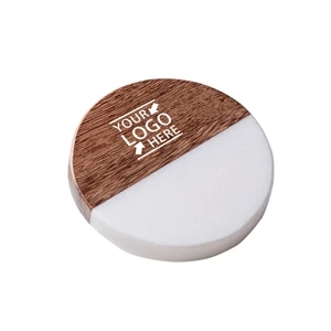 Marble and Wood Coaster