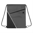 Non-woven Two Tone Drawstring Bag w/Front Pocket | https://www.bestnamebadges.com