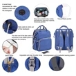 Baby Diaper Backpack with Changing Station | https://www.bestnamebadges.com