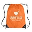 Polyester Drawstring Cinch Backpack | https://www.bestnamebadges.com
