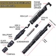 11 in 1 Multitool Tactical Pen | https://www.bestnamebadges.com