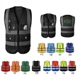 Reflective Safety Vest with Pouch | https://www.bestnamebadges.com