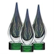 Cobourg Award on Green Base | https://www.bestnamebadges.com