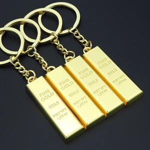 gold bullion keychain
