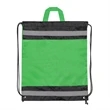 Reflective Sports Drawstring Backpack w/Carrying Handle | https://www.bestnamebadges.com