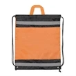 Reflective Sports Drawstring Backpack w/Carrying Handle | https://www.bestnamebadges.com