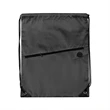 210D Drawstring Backpack w/ Zipper Pocket & Earbuds Slot | https://www.bestnamebadges.com