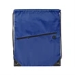 210D Drawstring Backpack w/ Zipper Pocket & Earbuds Slot | https://www.bestnamebadges.com