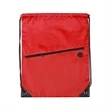 210D Drawstring Backpack w/ Zipper Pocket & Earbuds Slot | https://www.bestnamebadges.com
