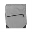 210D Drawstring Backpack w/ Zipper Pocket & Earbuds Slot | https://www.bestnamebadges.com
