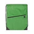 210D Drawstring Backpack w/ Zipper Pocket & Earbuds Slot | https://www.bestnamebadges.com