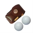 Leather Golf Ball Accessory Set | https://www.bestnamebadges.com