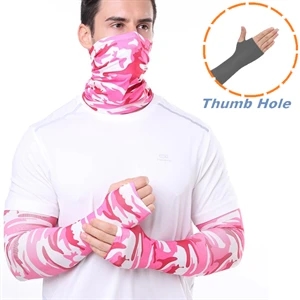 COMBO - Arm sleeves & Neck Gaiter w/ Full Bleed Sublimation | https://www.bestnamebadges.com