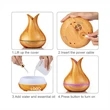 400 ml Essential Oil Aromatherapy Diffuser | https://www.bestnamebadges.com