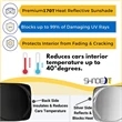 Car Windshield Sun Shade with Storage Pouch | https://www.bestnamebadges.com
