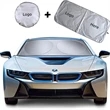 Car Windshield Sun Shade with Storage Pouch | https://www.bestnamebadges.com