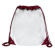 Harris Clear Vinyl Stadium Compliant Cinch Backpack | https://www.bestnamebadges.com