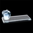 Apple Award on Clear Base | https://www.bestnamebadges.com