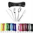 5-Piece Stainless Steel Cutlery Set with Neoprene Case | https://www.bestnamebadges.com