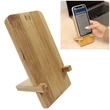 Bamboo Wireless Charger Phone Stand | https://www.bestnamebadges.com