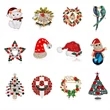Christmas brooch | https://www.bestnamebadges.com