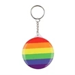 Pride Rainbow Mirror Keychain | https://www.bestnamebadges.com