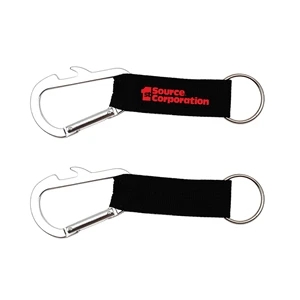 Carabiner Bottle Opener With Lanyard