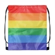 Pride Rainbow Drawstring Backpack | https://www.bestnamebadges.com