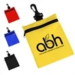 Zipper Golf Storage Pouch W/ Swivel Clip | https://www.bestnamebadges.com