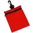 Zipper Golf Storage Pouch W/ Swivel Clip | https://www.bestnamebadges.com