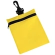 Zipper Golf Storage Pouch W/ Swivel Clip | https://www.bestnamebadges.com