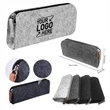 Flat Style Felt Pencil Pouch Bag With Zipper | https://www.bestnamebadges.com
