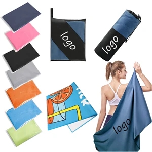 Custom Full Color Printed Microfiber Beach Towel