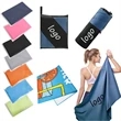 Custom Full Color Printed Microfiber Beach Towel | https://www.bestnamebadges.com