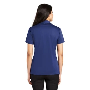 Port Authority Ladies Silk Touch Performance Polo Custom | https://www.bestnamebadges.com