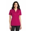 Port Authority Ladies Silk Touch Performance Polo Custom | https://www.bestnamebadges.com