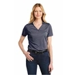Port Authority Ladies Shadow Stripe Polo w/ Screen Print | https://www.bestnamebadges.com