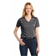 Port Authority Ladies Shadow Stripe Polo w/ Screen Print | https://www.bestnamebadges.com