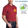 Port Authority Stretch Heather Polo | https://www.bestnamebadges.com