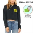 BELLA+CANVAS Women's Sponge Cropped Fleece Hoodies | https://www.bestnamebadges.com