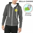 BELLA+CANVAS Unisex Triblend Sponge Fleece Full-Zip Hoodies | https://www.bestnamebadges.com