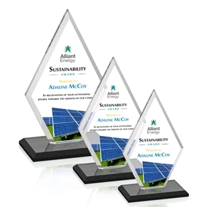 Tuscany VividPrint™ Award - Black | https://www.bestnamebadges.com
