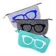 Felt Cloth Zipper Eyeglass Case | https://www.bestnamebadges.com